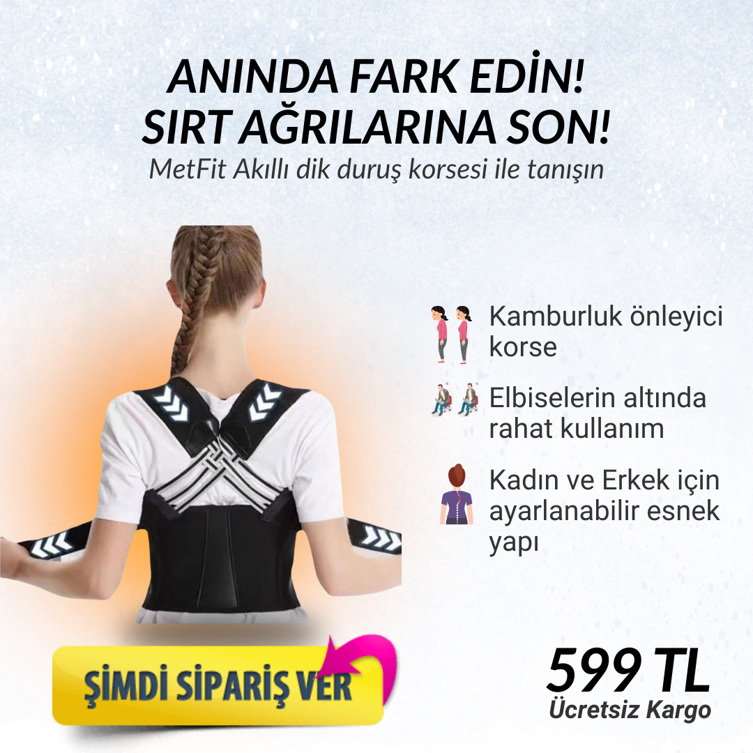 MetFit Dik Duruş Korsesi Ürün kampanyalı olarak satın al